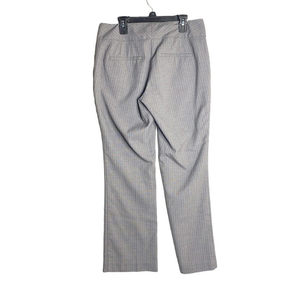 Ann Taylor Factory Pants Womens SZ 0 Curvy Gray Stripe Trouser Classic Runs Big - Picture 2 of 10